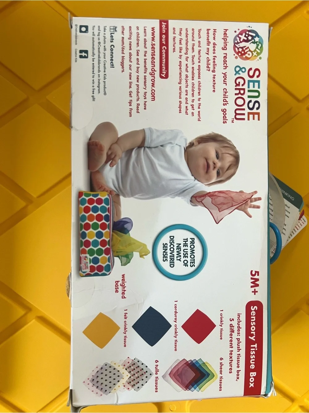 Sensory Tissue Box - Multicolor Dots
